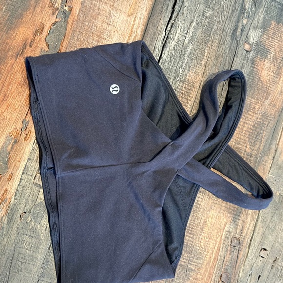 Lululemon Nulu Wrap-Front Longline Bra *Light Support, A/B Cup sz 8 black NWOT - Picture 6 of 8